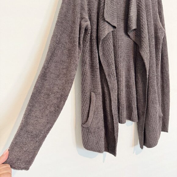 Barefoot Dreams Coastal Cardigan Cozy Open Front Knit Sweater Top Casual Medium - Picture 2 of 8